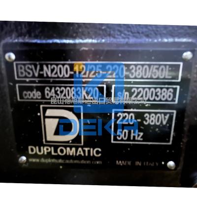 意大利DUPLOMATIC刀塔BSV-N200-12/25-220-380/50L