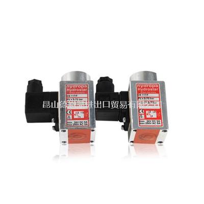 德国HYDROPA压力继电器DS117/BP90 PV=20-240BAR