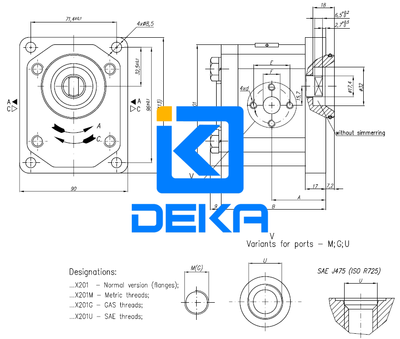 CAPRONI齿轮泵20A4,5X201/A2A2N